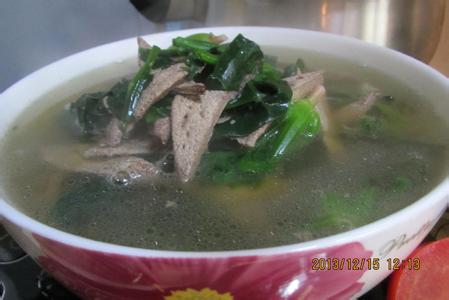 菠菜猪肝汤的做法 菠菜猪肝汤做法图解