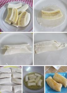 香蕉饼的家常做法 家常的香蕉卷怎么做_香蕉卷的好吃做法