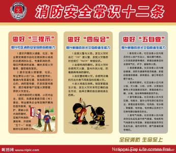 消防安全常识20条 消防安全常识十二条