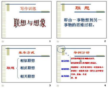 请展开联想和想象 在写作中怎样展开联想