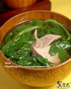 菠菜猪肝汤的做法 菠菜猪肝汤的具体做法分享