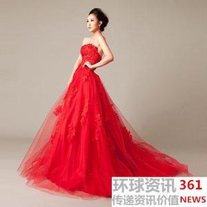 靓丽风采 2014夏季红色婚纱礼服 为新娘塑造靓丽风采