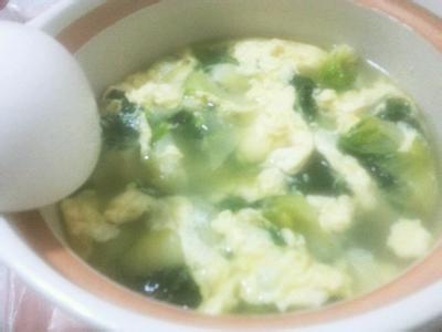 青菜鸡蛋汤的做法 青菜鸡蛋汤的做法图解