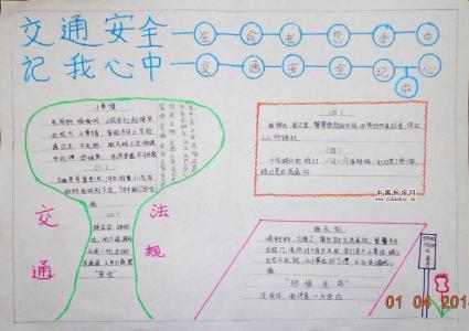 交通安全手抄报素材 交通安全手抄报图片内容素材