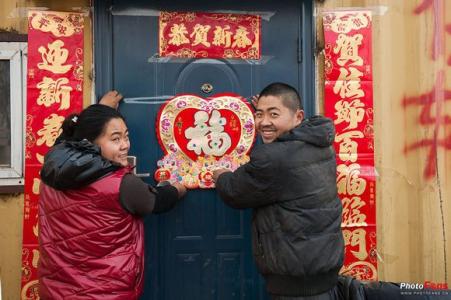 过年贴的对联的图片 过年贴的对联