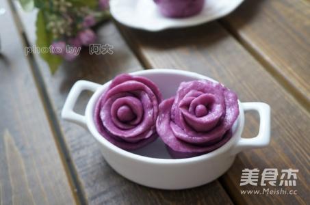 紫薯玫瑰花馒头的做法 紫薯玫瑰花馒头怎么制作 紫薯玫瑰花馒头做法和营养