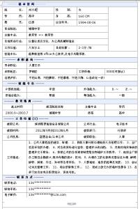 文员求职简历模板 2016人事文员个人求职简历模板