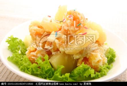 台湾凤梨虾球的做法 凤梨虾球沙拉的做法 凤梨虾球沙怎么做