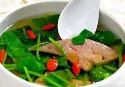 菠菜猪肝汤的做法 菠菜猪肝汤的好吃做法