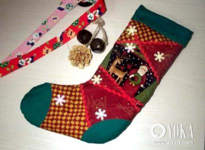 最简单diy口红的做法 圣诞节圣诞袜的简单DIY做法