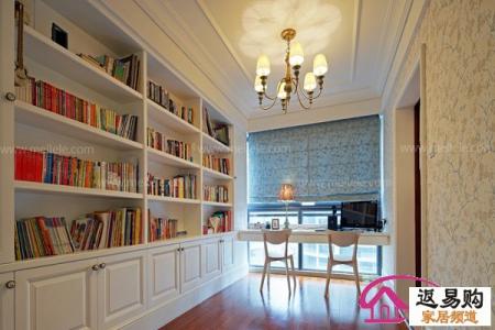 书房设计装修效果图 精致浪漫小书房效果图设计
