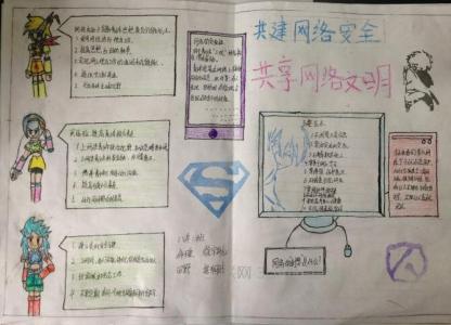 网络安全手抄报大全 小学生网络安全手抄报