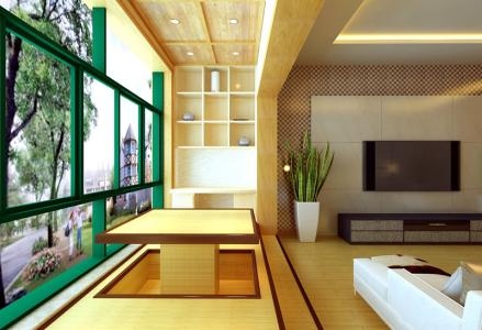 日式客厅装修效果图 日式客厅装修之效果图欣赏