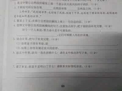 如果麦子没有考验原文 如果麦子没有考验阅读答案