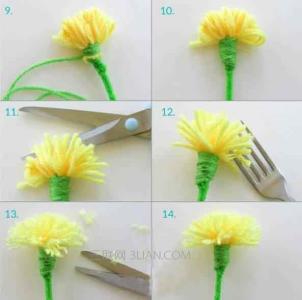 毛线编织花样图解花朵 怎么用毛线织花朵？花朵编织方法
