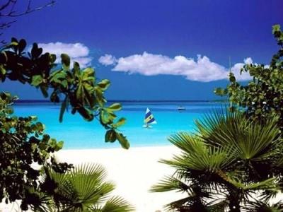白沙碧水 走进白沙碧水的伊甸园-加勒比海