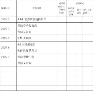 健康教育计划书 小学健康教育课计划书