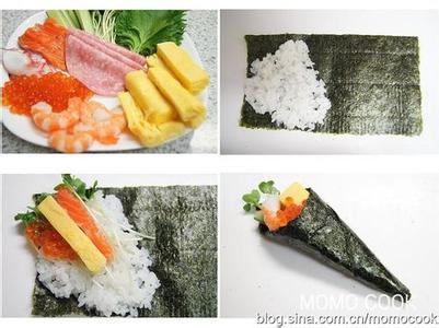 手卷寿司的做法图解 手卷寿司的做法