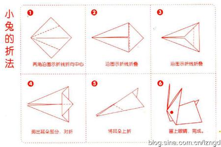 小兔子的折法大全 小兔的折法