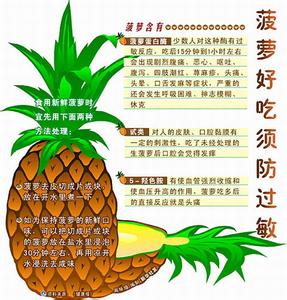 吃菠萝过敏怎么办 吃菠萝如何防过敏