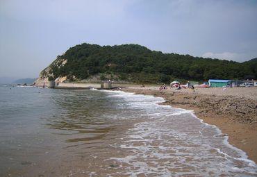 旅顺黄金山浴场 辽宁旅顺黄金山海水浴场