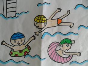 小学暑假趣事作文：暑假趣事之游泳