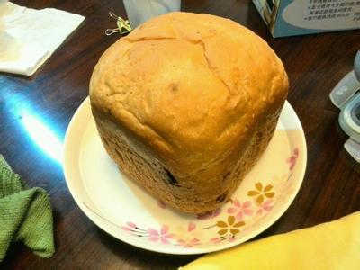 面包机做葡萄干面包 葡萄干面包的做法(面包机)