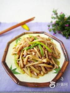 杏鲍菇炒肉丝的做法 杏鲍菇炒肉丝怎么做好吃 杏鲍菇炒肉丝的做法