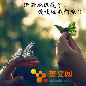 慢慢的我们变淡了 慢慢的你淡了，我们散了…