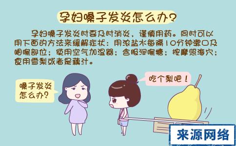 孕妇嗓子发炎怎么办 孕妇嗓子发炎的注意事项