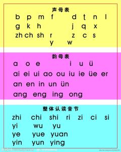 声母韵母整体认读音节 什么是声母？韵母？什么是整体认读音节？