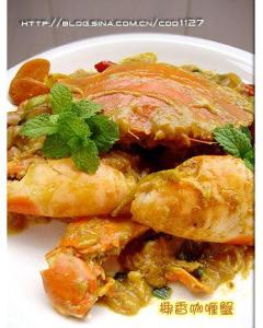 椰汁咖喱鸡的做法 椰香咖喱蟹的做法