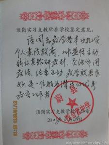 教师实习鉴定范文 三篇