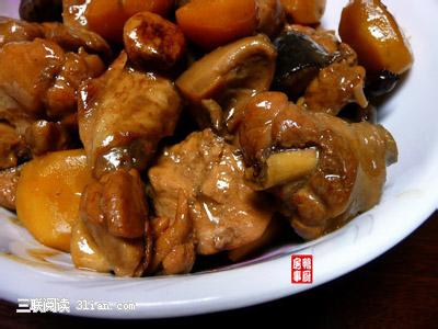 年夜饭之家常菜：栗子焖鸡