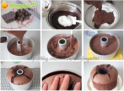 戚风巧克力蛋糕的做法 6寸巧克力戚风蛋糕的做法步骤_怎么做6寸巧克力蛋糕