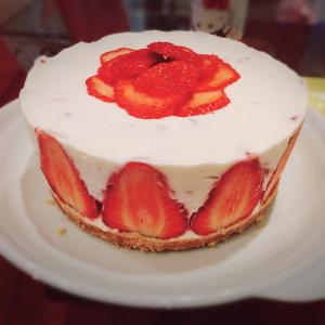 草莓芝士蛋糕 草莓冻芝士蛋糕的做法图解