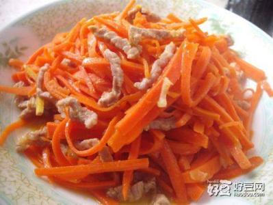 红萝卜炒肉丝 红萝卜炒肉丝怎么做_红萝卜炒肉丝的好吃做法