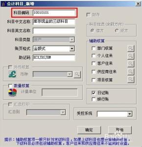 会计电算化科目编码 会计电算化编码设置的原则