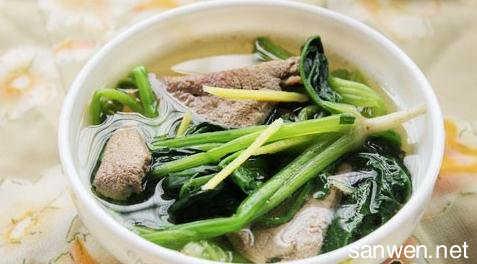 菠菜猪肝汤的做法 美味的菠菜猪肝汤做法介绍