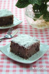红豆椰奶冻的简易做法 椰香红豆糕的做法