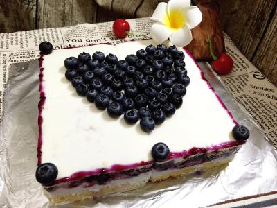 蓝莓山药的做法图解 蓝莓蛋糕做法图解