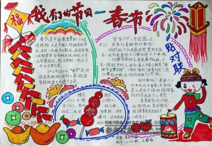 2015春节手抄报：春节吃饺子的来历