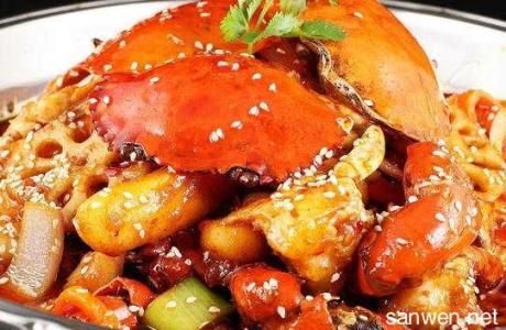 美味可口 香辣螃蟹的美味可口做法