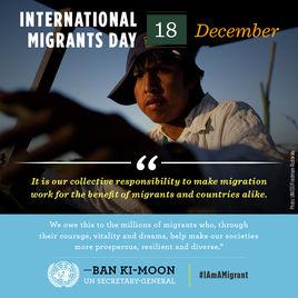 国际移徙者日 12月18日是国际移徙者日