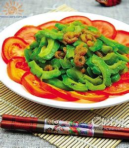 午餐肉豆腐炒苦瓜 高考营养午餐――苦瓜烧虾米