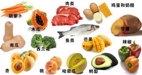 哪些食物富含维生素a 哪些食物里富含维生素A