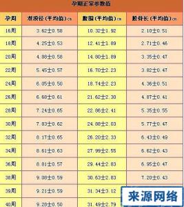 宫高腹围标准 宫高标准是多少