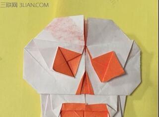 万圣节折纸骷髅手工 2015万圣节幼儿园骷颅头折纸制作方法