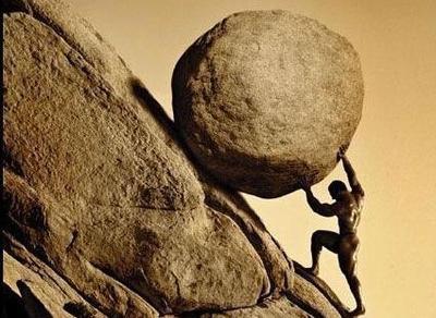 励志故事：推一块石头上山
