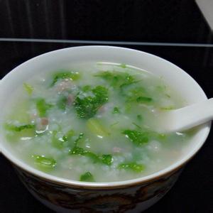 空心菜蔬菜粥 空心菜瘦肉粥